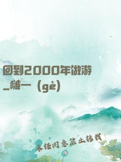 回到2000年做游戲