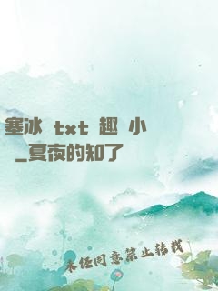 塞冰塊txt筆趣閣小說