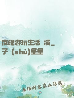 夜晚游玩生活動漫