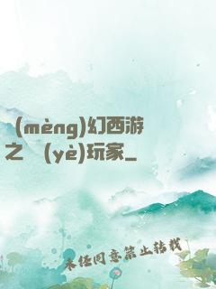 夢(mèng)幻西游之職業(yè)玩家