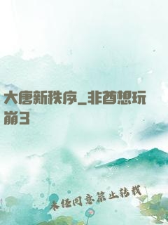 大唐新秩序