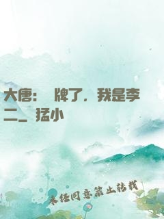 大唐：攤牌了，我是李二