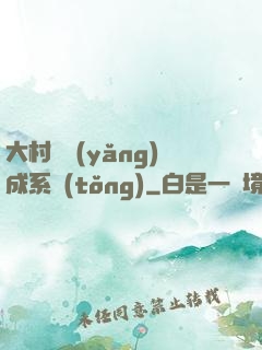大村長養(yǎng)成系統(tǒng)