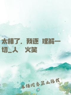 太棒了，我逐漸理解一切