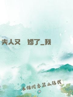 夫人又鬧離婚了