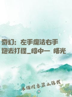 奇幻：左手魔法右手槍炮去打怪