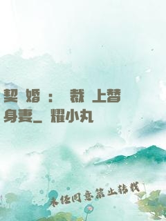 契約婚寵：總裁愛上替身妻