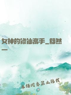 女神的修仙高手