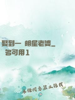 娶到一個明星老婆