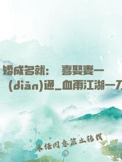 婚成名就：歡喜娶妻一點(diǎn)通