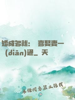 婚成名就：歡喜娶妻一點(diǎn)通
