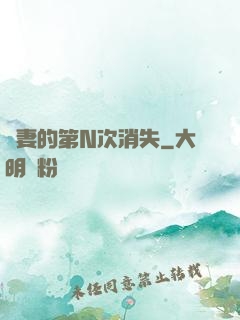 嬌妻的第N次消失