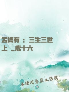 孟婆有約：三生三世錦上緣