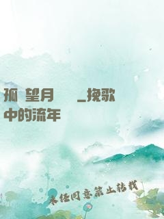 孤樓望月幾時圓
