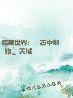 完美世界：從亂古中期開始