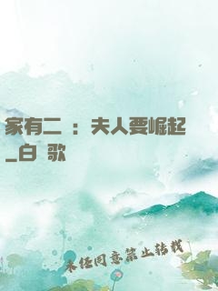 家有二寶：夫人要崛起
