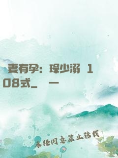 寶妻有孕：琛少溺寵108式