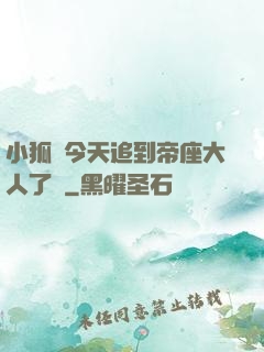 小狐貍今天追到帝座大人了嗎