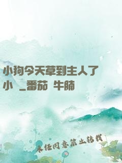 小狗今天草到主人了嗎小說