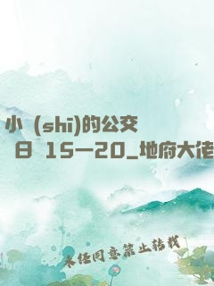 小詩(shī)的公交車日記15一20