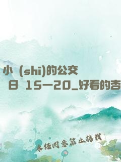 小詩(shī)的公交車日記15一20