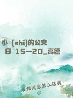 小詩(shī)的公交車日記15一20