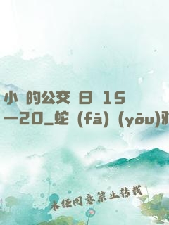 小詩的公交車日記15一20