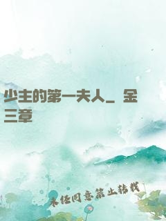 少主的第一夫人