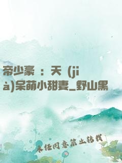 帝少豪寵：天價(jià)呆萌小甜妻