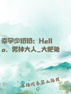 幸孕少奶奶：Hello，男神大人