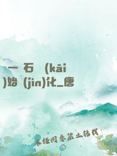 從一塊石頭開(kāi)始進(jìn)化