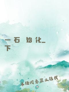 從一塊石頭開始進化