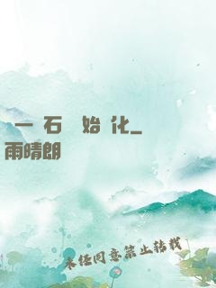 從一塊石頭開始進化