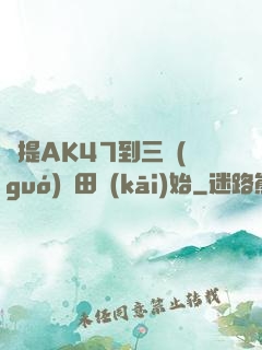 從提AK47到三國(guó)種田開(kāi)始