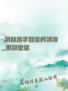 從武林高手到全民偶像