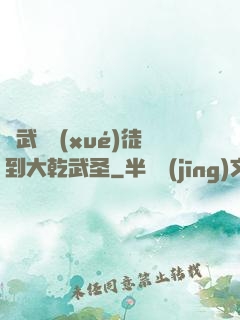 從武館學(xué)徒到大乾武圣