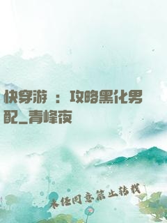 快穿游戲：攻略黑化男配
