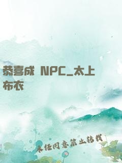 恭喜成為NPC