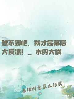 想不到吧，我才是幕后大反派！