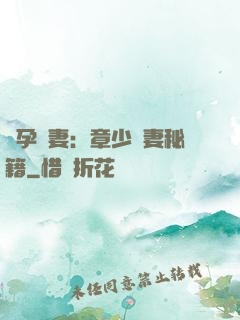 懷孕嬌妻：章少寵妻秘籍