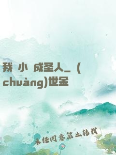 我寫小說成圣人
