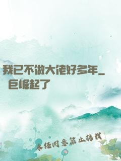 我已不做大佬好多年