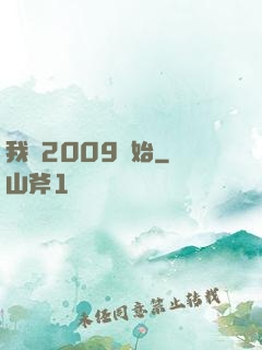 我從2009開始