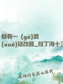 我有一個(gè)武學(xué)修改器