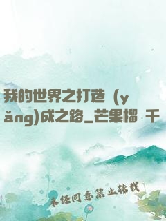我的世界之打造養(yǎng)成之路