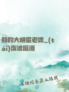 我的大明星老婆