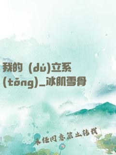 我的獨(dú)立系統(tǒng)