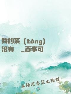 我的系統(tǒng)很有問題