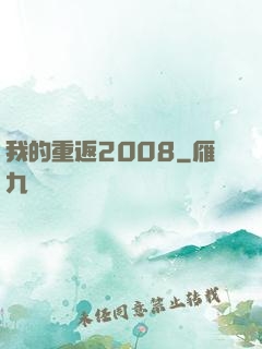 我的重返2008