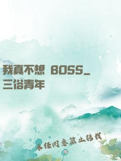 我真不想當BOSS
